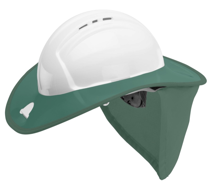Snap Brim for Sureguard Hard Hat Green x Frontier