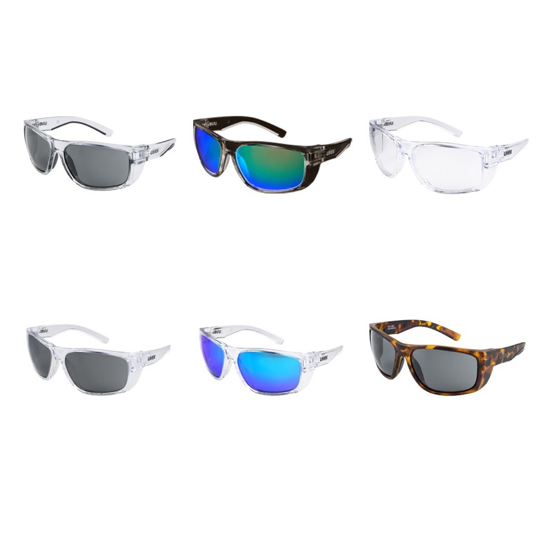 Uvex Aquarius Safety Glasses Clear x Blue