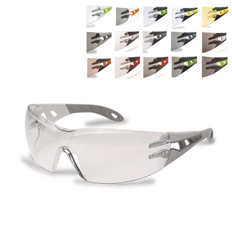 UVEX Pheos Safety Glasses Amber/Black/Yellow