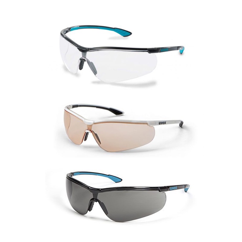 UVEX Sportstyle Safety Glasses Clear/Black