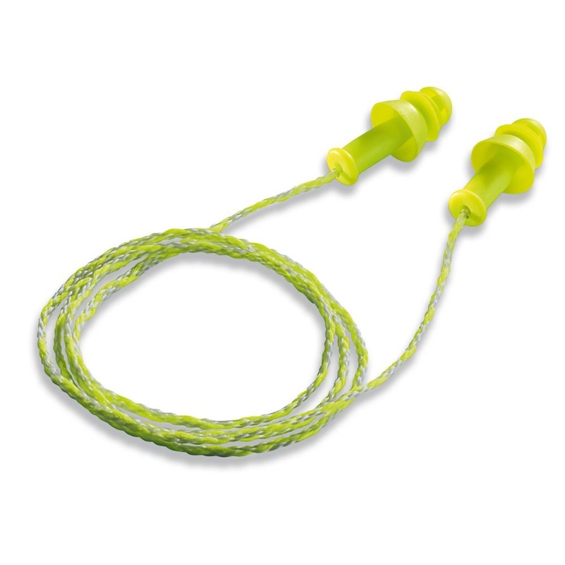 Uvex Whisper Plus Reusable Corded Earplugs SLC80: 22 dB, class 4
