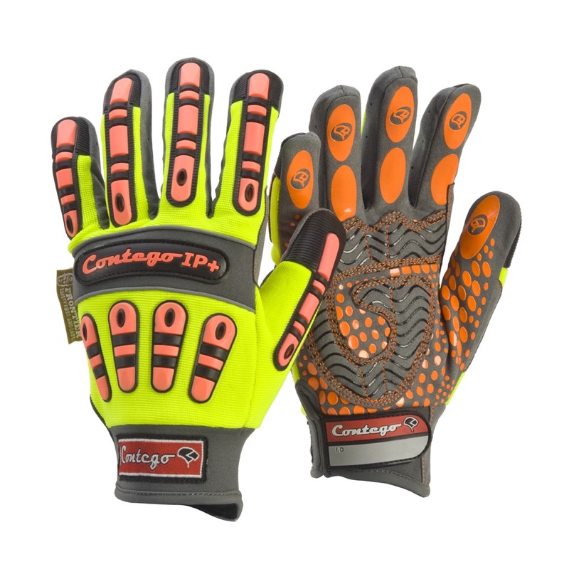 Contego Cut 2 Impact Hi-Vis Glove Orange/Yellow x Size 2 Extra Large