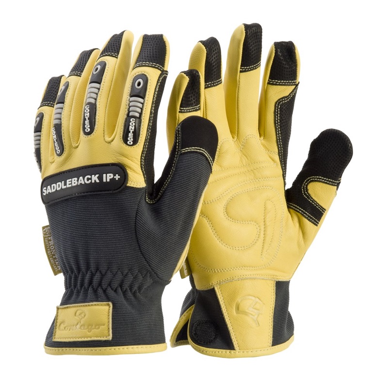 Contego IP Saddle Back Glove Yellow/Black x Size 2 Extra Large