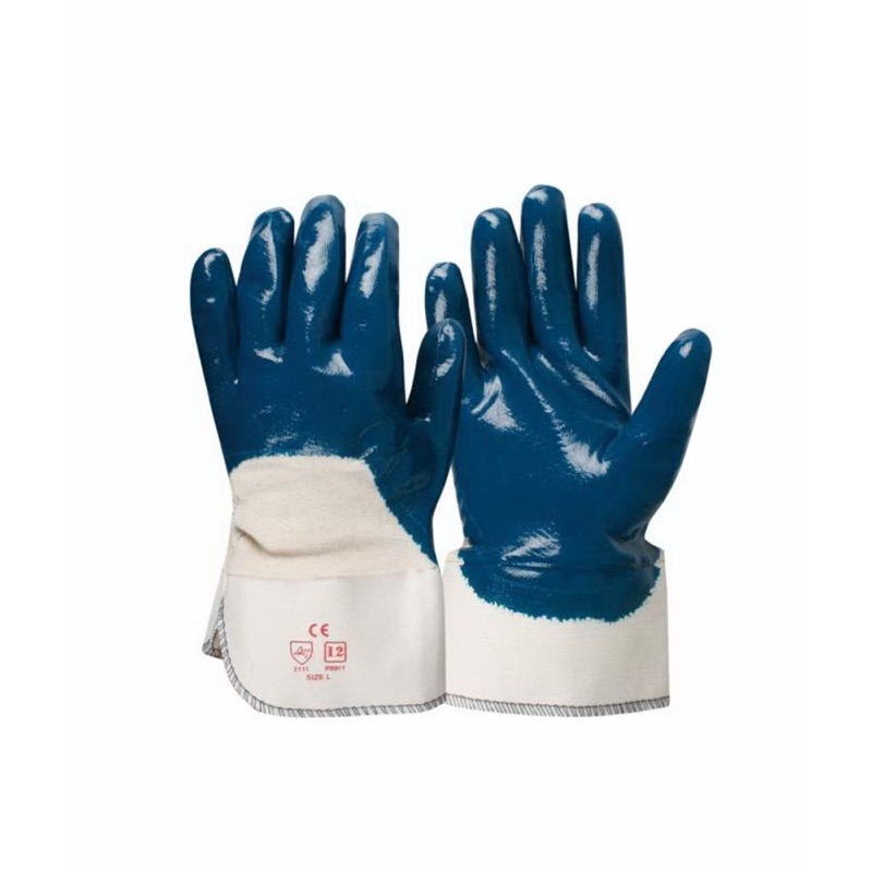 Frontier Nitrile Dipped Glove Blue x Size Large