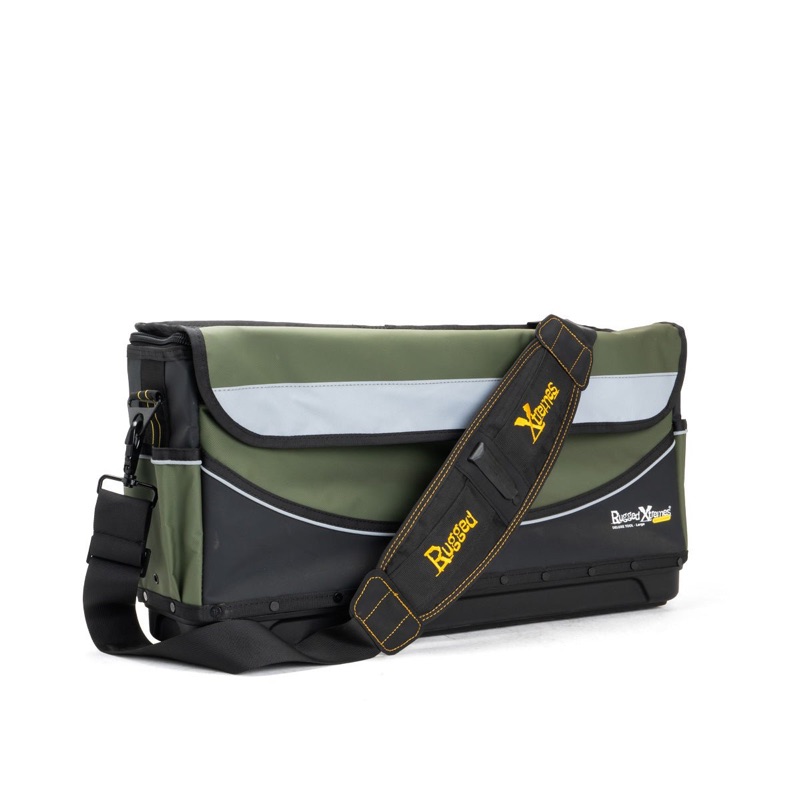 Deluxe PVC Hard Base Tool Bag Large PVC Green
